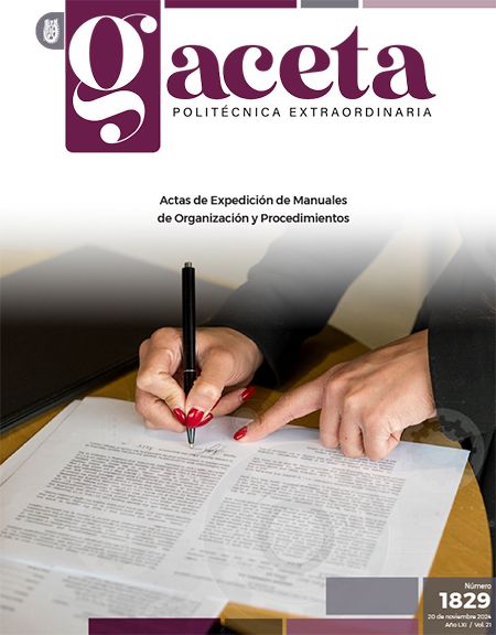 Extraordinaria: Actas de Expedición de Manuales de Organización y Procedimientos