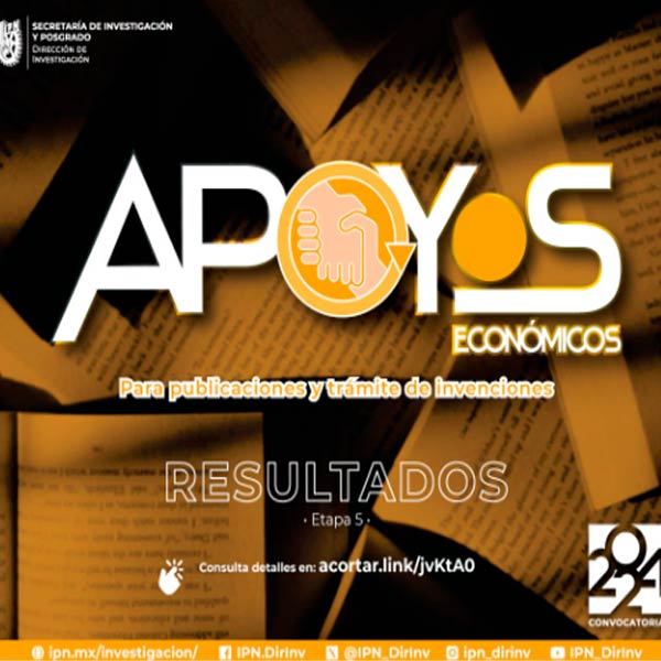 Apoyos Económicos para publicaciones y trámite de Invenciones