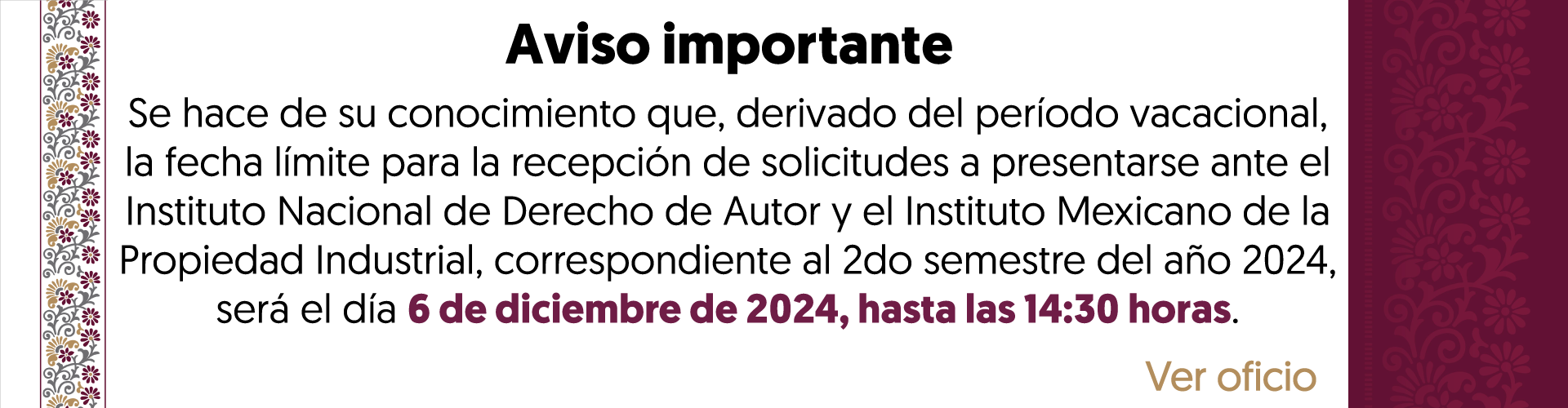 aviso dcytr